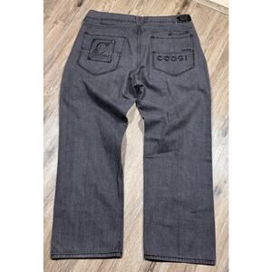 Y2K COOGI Australia Men’s Sz 42 x 35 Denim Jeans w/ Embroidered Logos Big Baggy